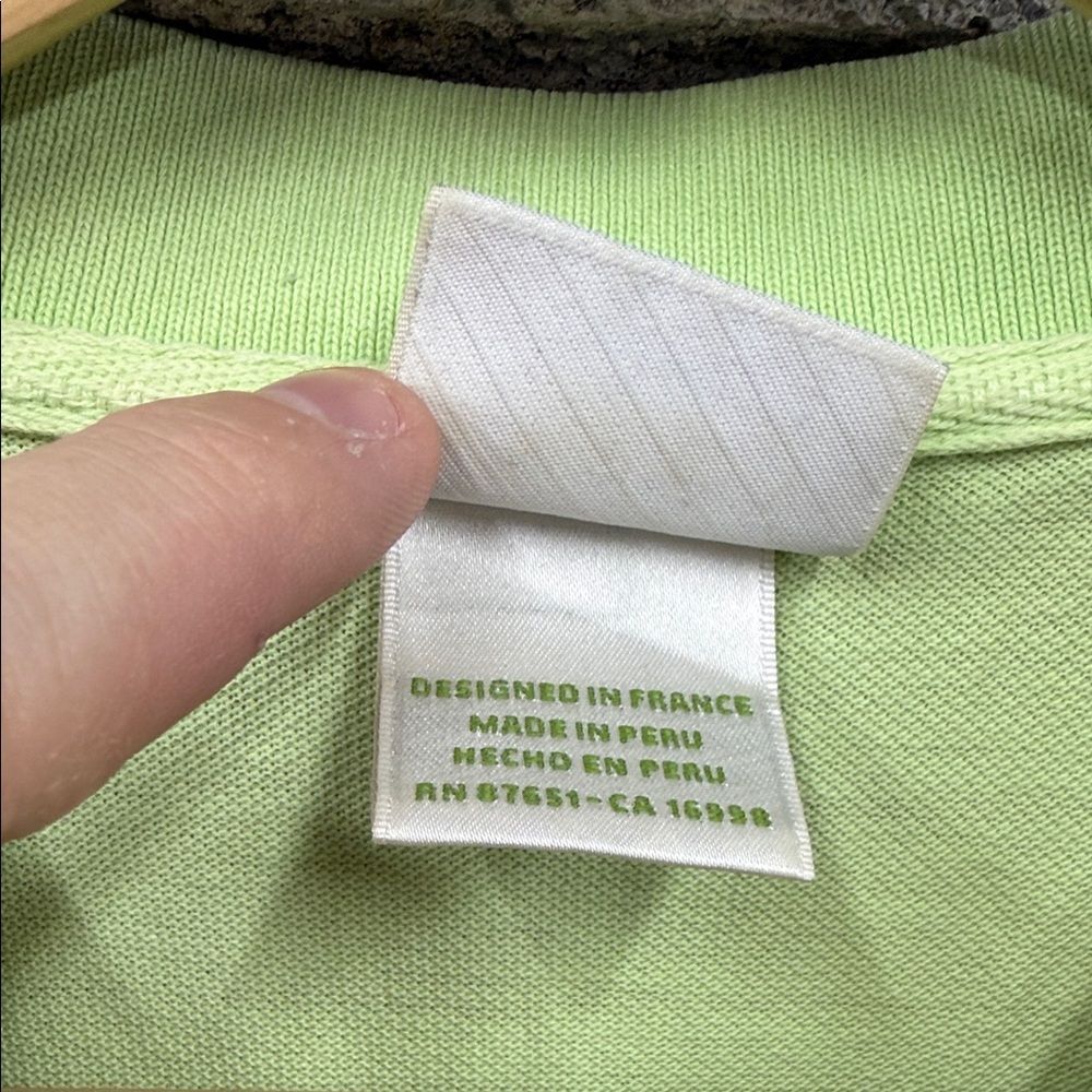 Lacoste Men's Light Green Polo Shirt - Picture 4 of 6
